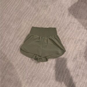 High Waist Olive Women's Shorts from Aerie
